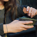 PULSERA TELAR MINI MORADO VERDE TEEN