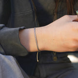 PULSERA TELAR MINI MORADO VERDE TEEN