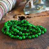 COLLAR SEMILLAS VERDE OSCURO