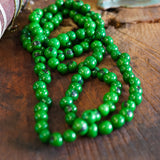 COLLAR SEMILLAS VERDE OSCURO