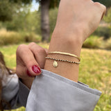 PACK PULSERAS NUDOS VIRGEN LU GOLD FILLED