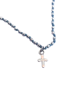 COLLAR NUDOS CRUZ MINI