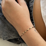 PULSERA TRI GOLD FILLED